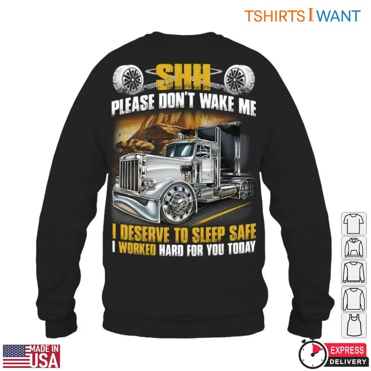 18 Wheeler Sleep Hard Work Trucker T Shirt 6 1.jpg
