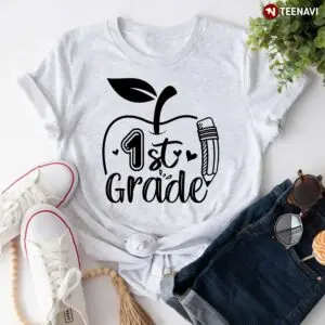 1st Grade Teacher Shirt with Apple Design 9 1st Grade Teacher Shirt with Apple Design 4 1.jpg