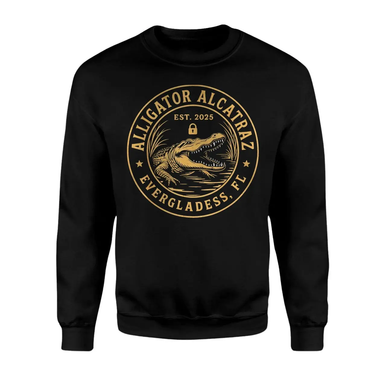 Alligator Alcatraz Everglades Florida Souvenir Graphic T Shirt 3 1.jpg