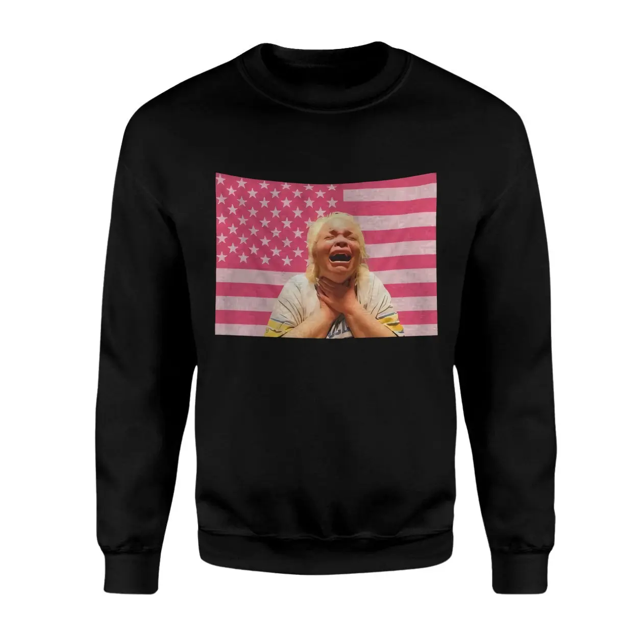 America in Distress Crying Screaming USA Flag Graphic T Shirt 3 1.jpg