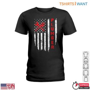 American Plumbing T Shirt Plumber Wrench Flag Design 2 1.jpg