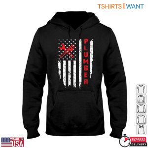 American Plumbing T Shirt Plumber Wrench Flag Design 4 1.jpg