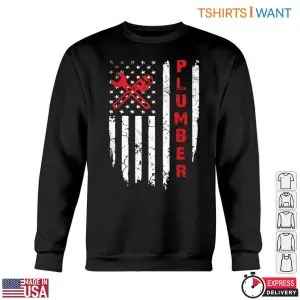 American Plumbing T-Shirt: Plumber Wrench & Flag Design 10 American Plumbing T Shirt Plumber Wrench Flag Design 5 1.jpg