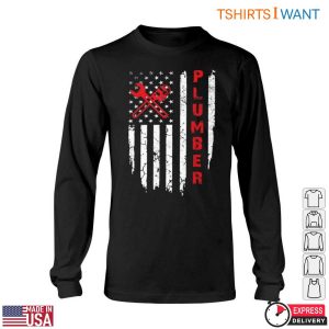 American Plumbing T Shirt Plumber Wrench Flag Design 6 1.jpg
