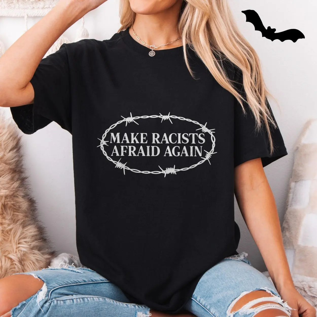 Anti-Racist Slogan Political Graphic T-Shirt 5 Anti Racist Slogan Political Graphic T Shirt 5 1.jpg
