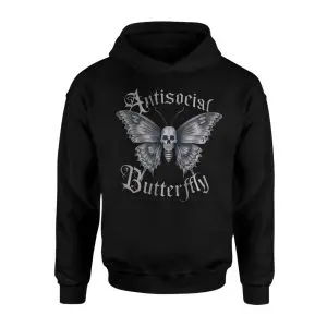 Antisocial Butterfly Skull Tattoo Art T-Shirt 8 Antisocial Butterfly Skull Tattoo Art T Shirt 2 1 1.jpg