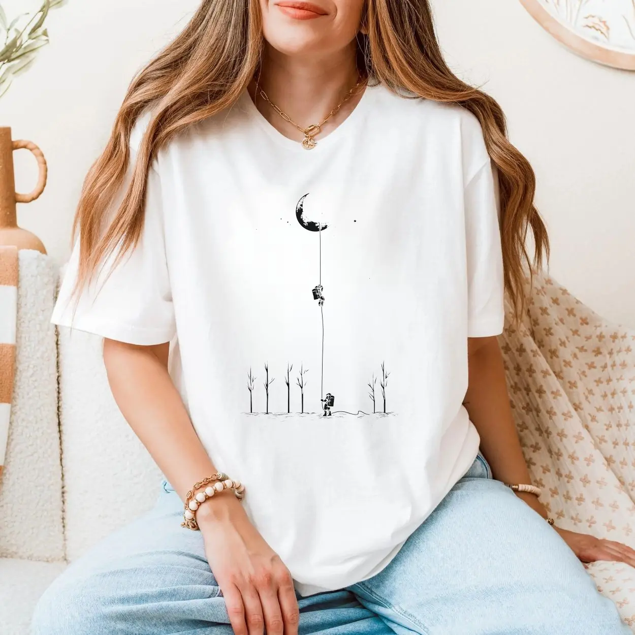 Astronauts Climbing to the Moon Space Art Graphic T-Shirt 5 Astronauts Climbing to the Moon Space Art Graphic T Shirt 5 1.jpg