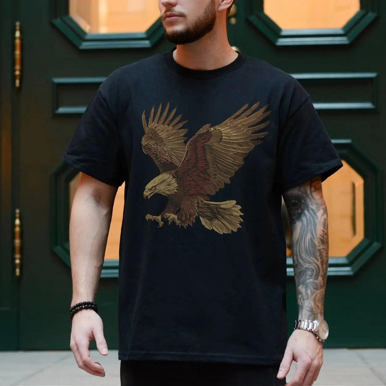 Bald Eagle Patriotic Wildlife Graphic T Shirt 4 1.jpg