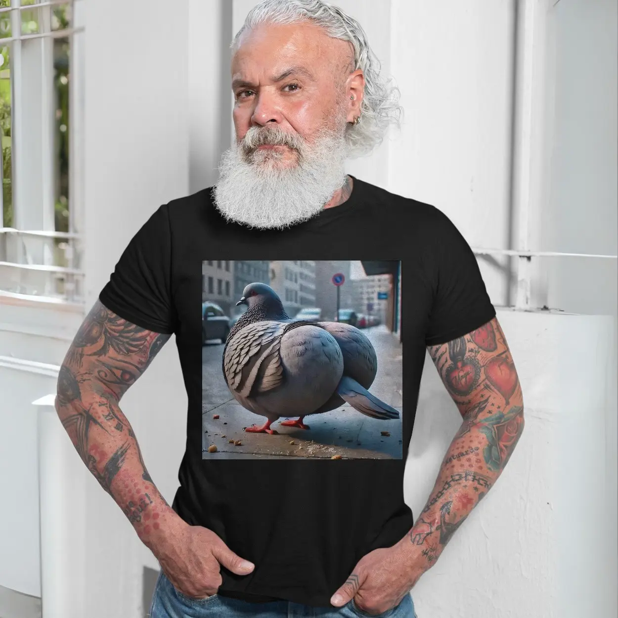Big Funny Fat Pigeon Meme Graphic T Shirt 7 1.jpg