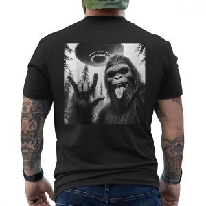 Bigfoot UFO Alien Abduction Funny Cryptid Graphic T Shirt 6 1.jpg