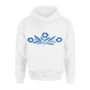 Blue Wildflower Botanical Floral T Shirt 2