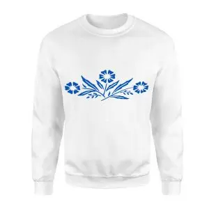Blue Wildflower Botanical Floral T-Shirt 9 Blue Wildflower Botanical Floral T Shirt 3
