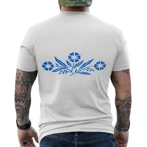 Blue Wildflower Botanical Floral T-Shirt 12 Blue Wildflower Botanical Floral T Shirt 6