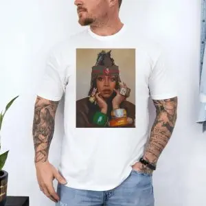 Bohemian Style Artistic Portrait Graphic T-Shirt 10 Bohemian Style Artistic Portrait Graphic T Shirt 4 1 1.jpg