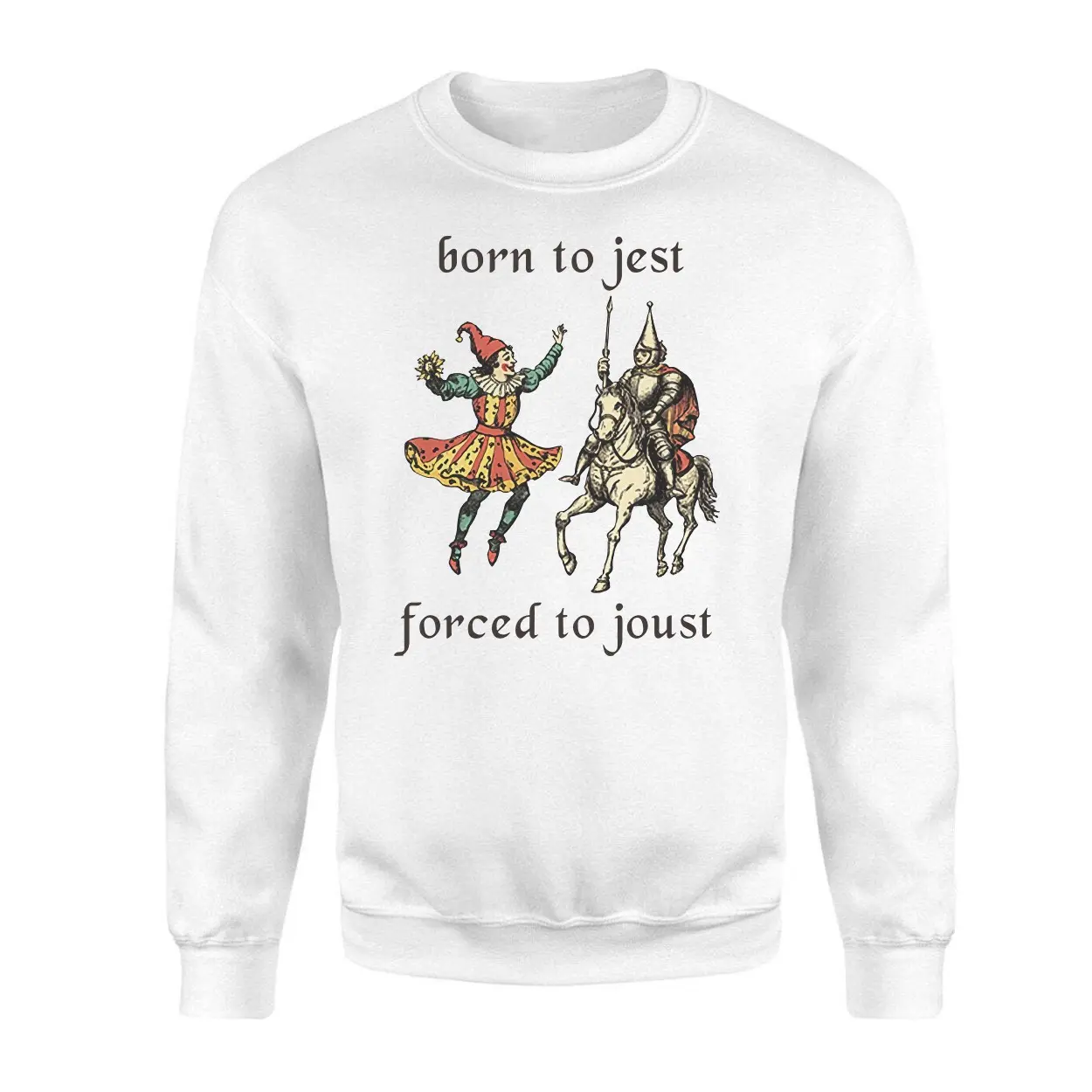 Born To Jest Forced To Joust Funny Medieval T Shirt 3 1.jpg