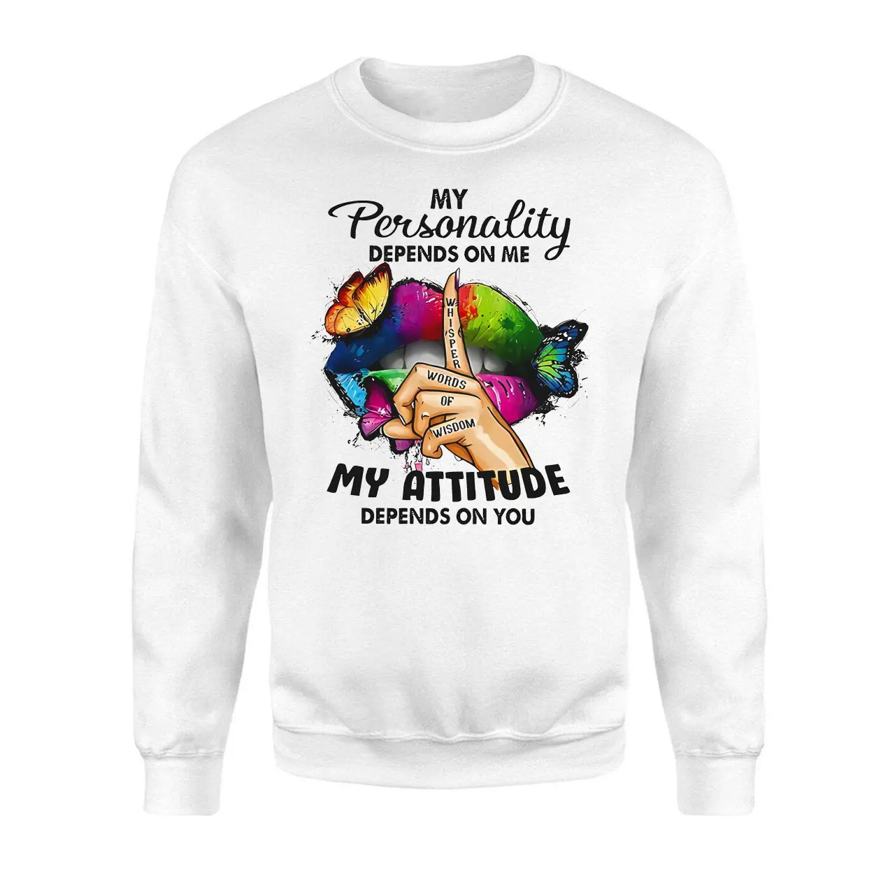 Butterflies Lips Whisper Words of Wisdom Artistic T Shirt Design 3 1 1.jpg