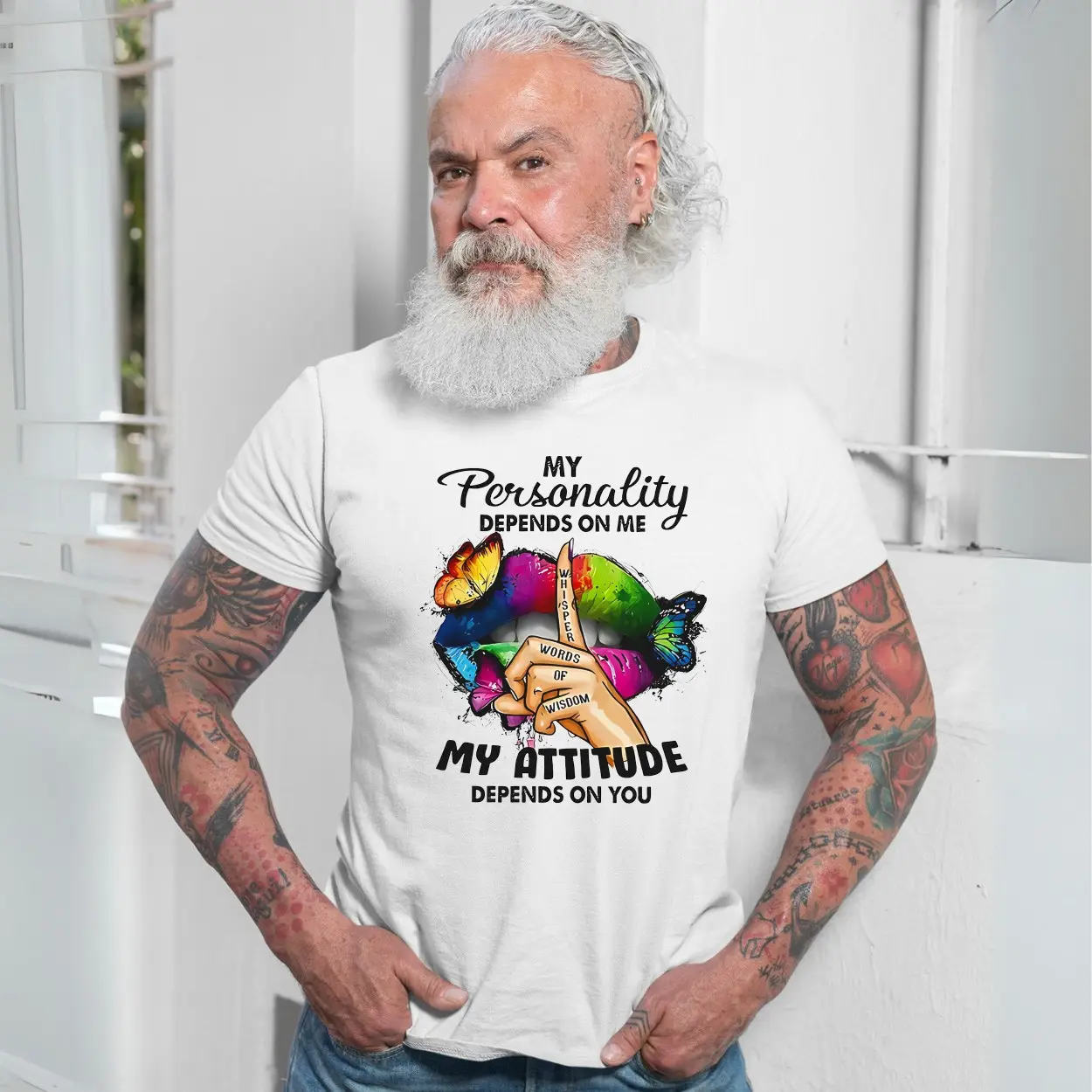 Butterflies Lips Whisper Words of Wisdom Artistic T Shirt Design 7 1 1.jpg