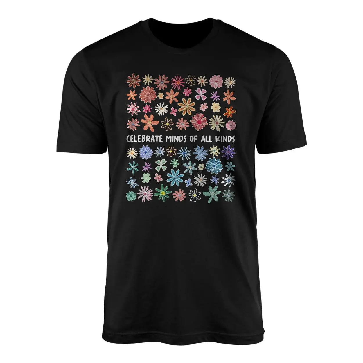 Celebrate Minds of All Kinds Flower Graphic T-Shirt 1 Celebrate Minds of All Kinds Flower Graphic T Shirt 1 1.jpg