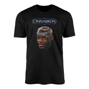 Cinnabron basketball cinnamon roll wordplay graphic T-shirt