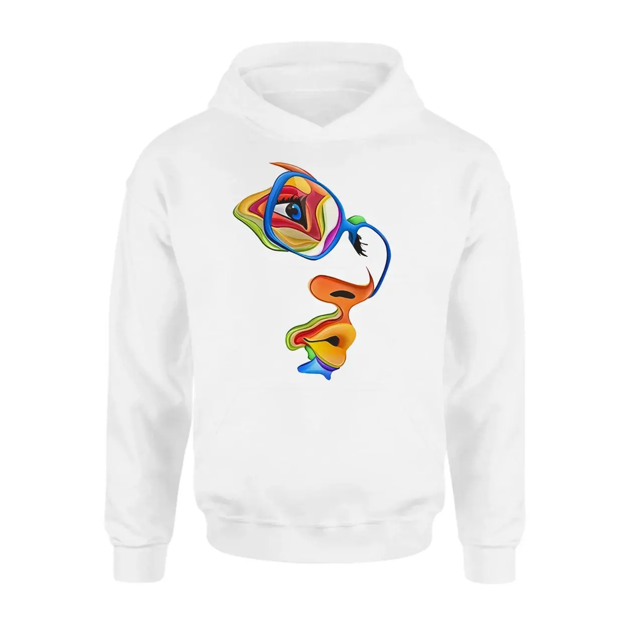 Colorful Face Profile Abstract Art T Shirt 2 1 1.jpg