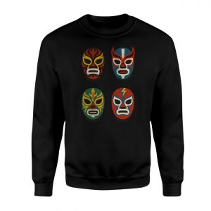 Colorful Lucha Libre Mexican Wrestling Mask T Shirt 3 1.jpg