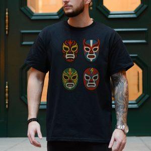 Colorful Lucha Libre Mexican Wrestling Mask T Shirt 4 1.jpg