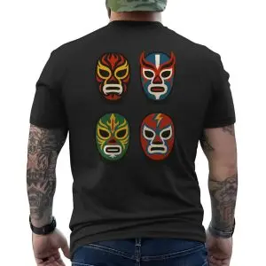 Colorful Lucha Libre Mexican Wrestling Mask T-Shirt 12 Colorful Lucha Libre Mexican Wrestling Mask T Shirt 6 1.jpg