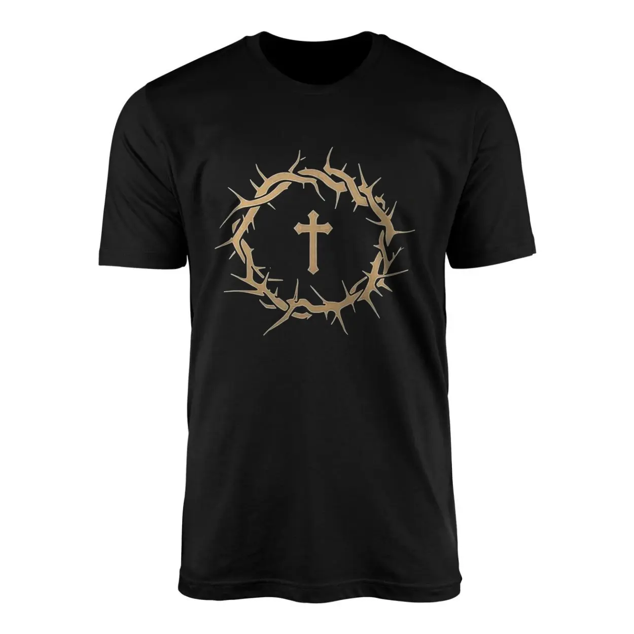 Crown of Thorns and Cross Christian Faith Graphic T-Shirt 1 Crown of Thorns and Cross Christian Faith Graphic T Shirt 1 1.jpg
