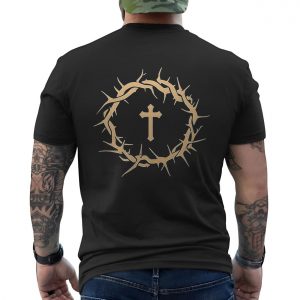 Crown of Thorns and Cross Christian Faith Graphic T Shirt 6 1.jpg