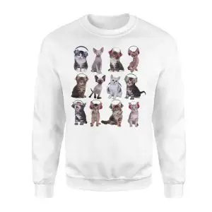 Cute Cats with Headphones Music Lover Graphic T-Shirt 9 Cute Cats with Headphones Music Lover Graphic T Shirt 3 1.jpg