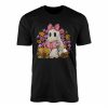 Cute Ghost Reading Spooky Stories with Cat Halloween T Shirt 1 1.jpg