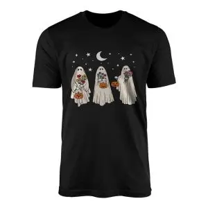 Cute Ghosts Halloween Graphic T-Shirt 9 Cute Ghosts Halloween Graphic T Shirt (1)