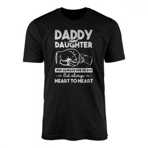Daddy and Daughter Heart to Heart Graphic T Shirt 1 1.jpg