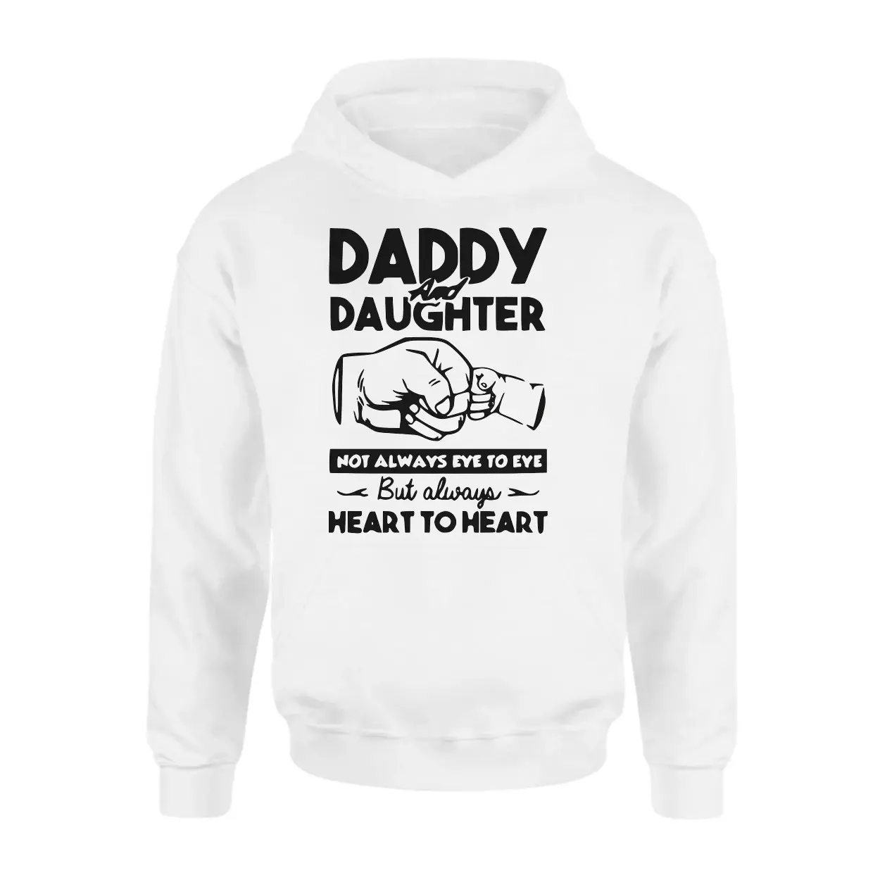 Daddy and Daughter Heart to Heart Graphic T Shirt 2 2 1.jpg
