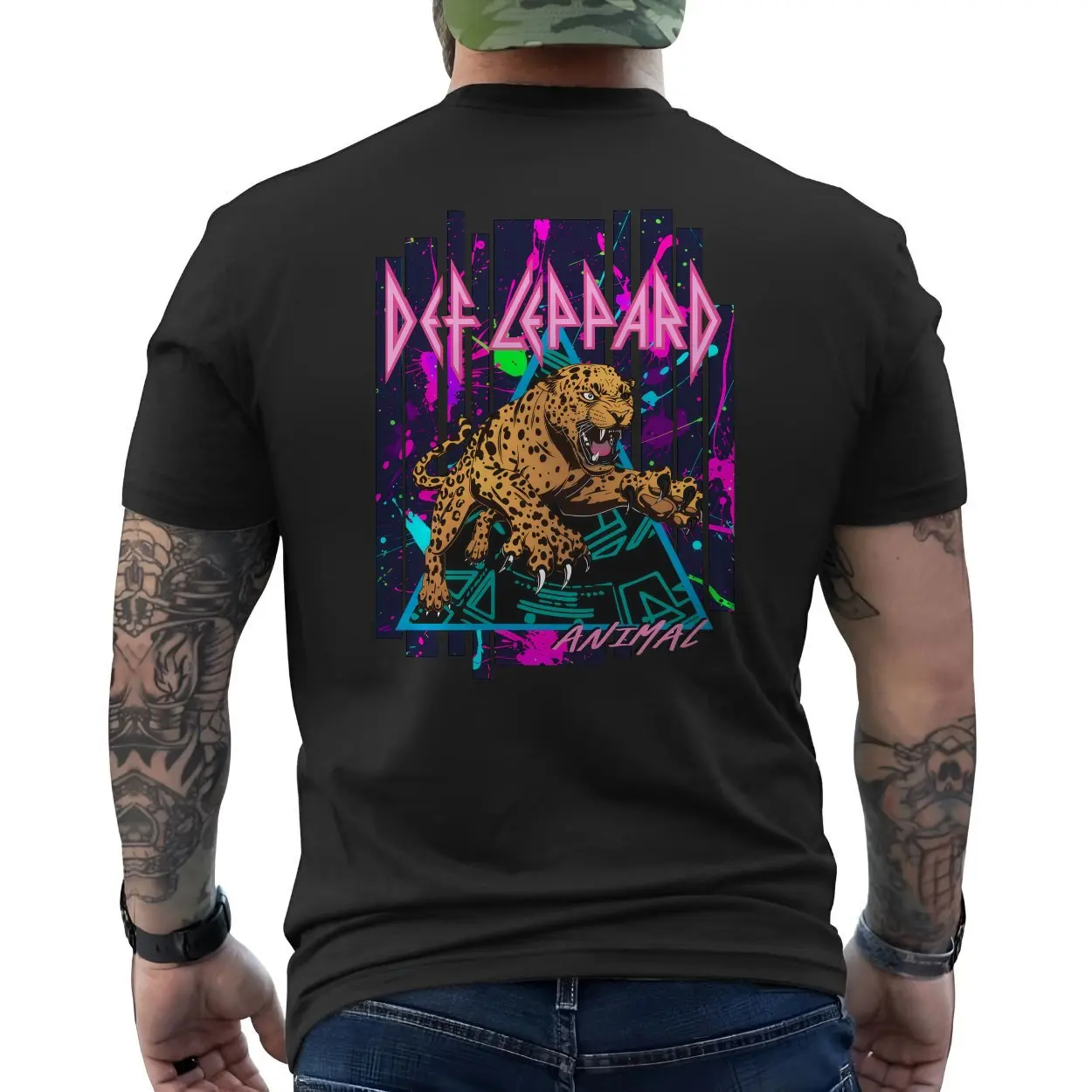 Def Leppard Animal Leopard 80s Rock Band T-Shirt 6 Def Leppard Animal Leopard 80s Rock Band T Shirt 6 1.jpg