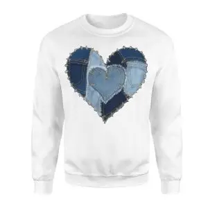 Denim Patchwork Heart Graphic T-Shirt 9 Denim Patchwork Heart Graphic T Shirt 3 1 1.jpg