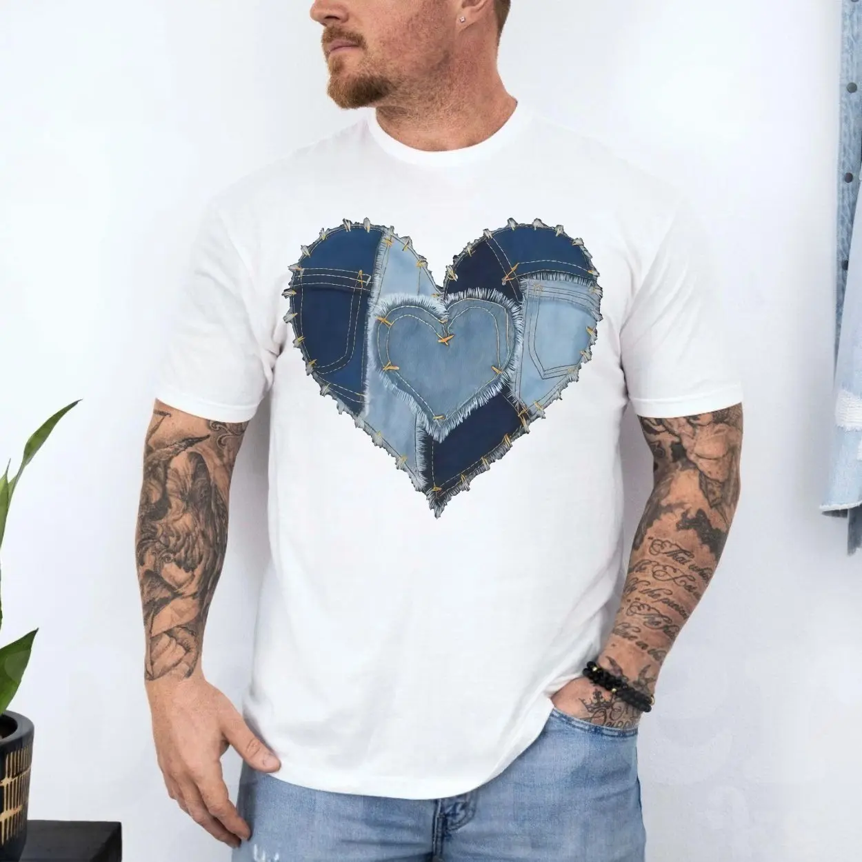 Denim Patchwork Heart Graphic T-Shirt 4 Denim Patchwork Heart Graphic T Shirt 4 1 1.jpg