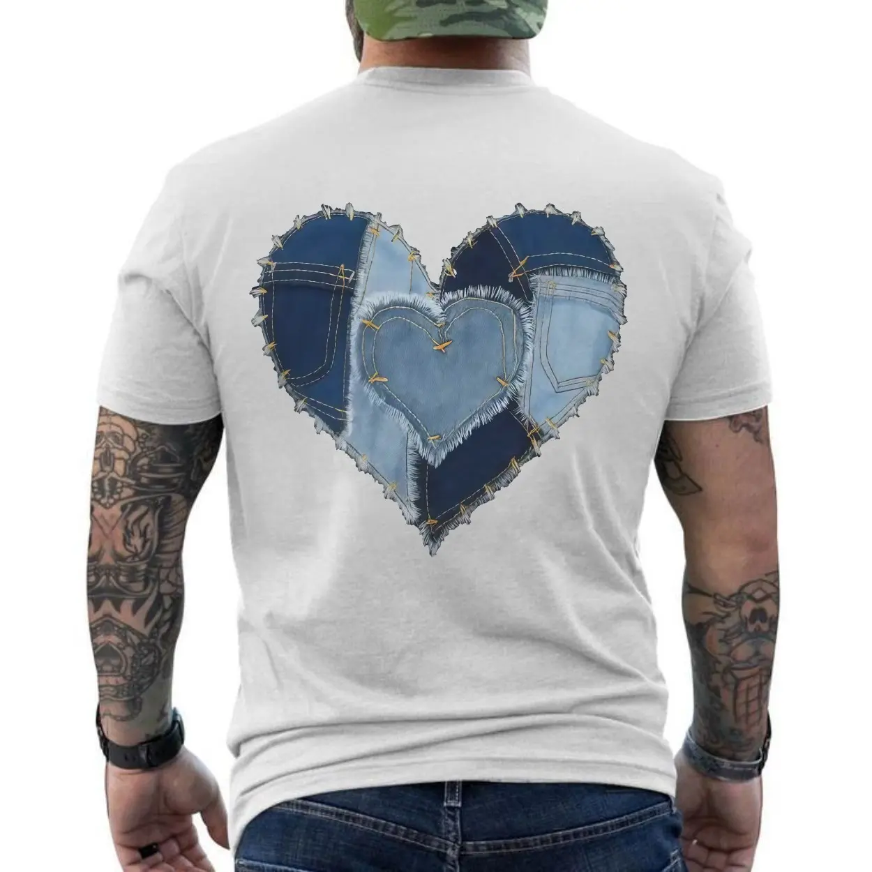 Denim Patchwork Heart Graphic T-Shirt 6 Denim Patchwork Heart Graphic T Shirt 6 1 1.jpg