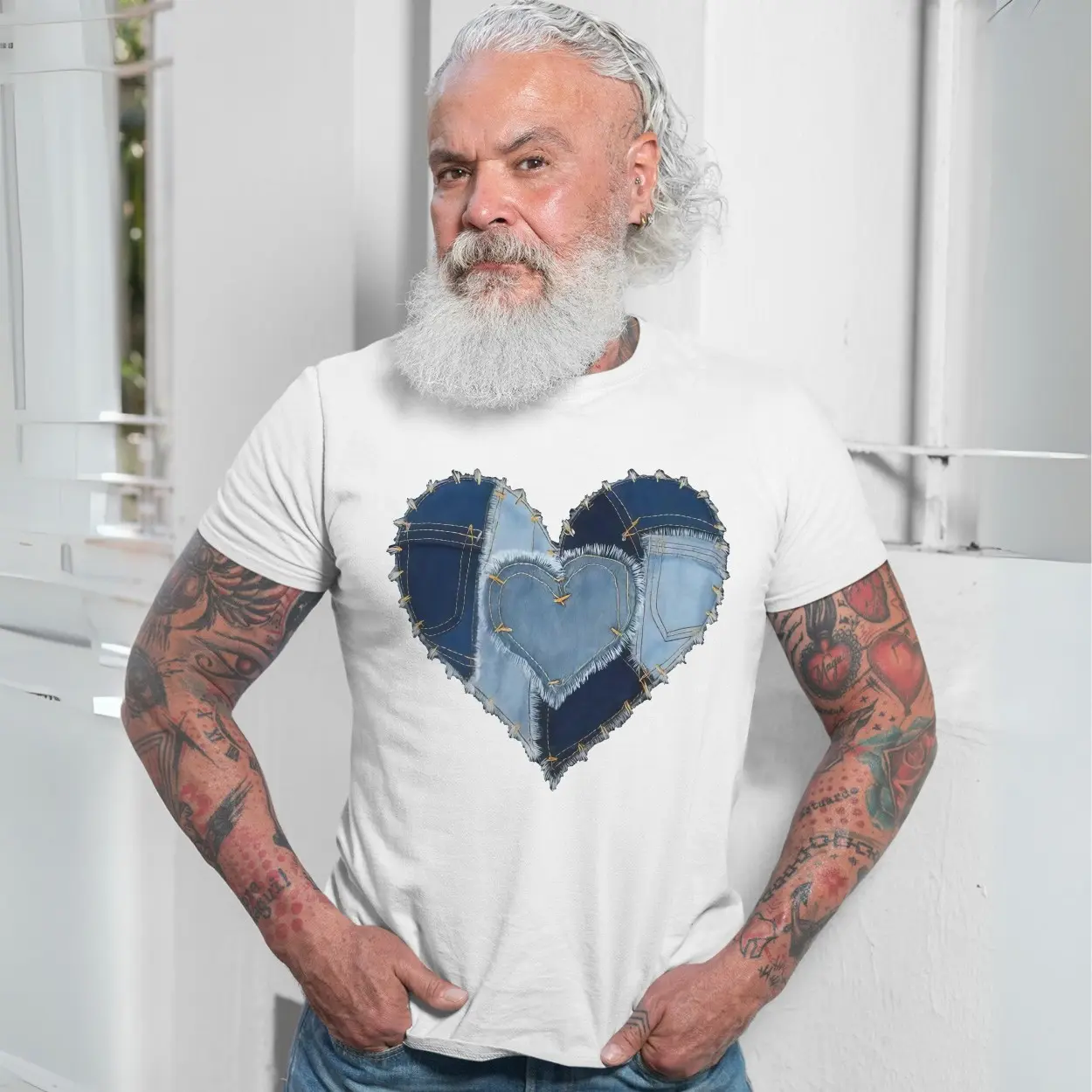 Denim Patchwork Heart Graphic T-Shirt 7 Denim Patchwork Heart Graphic T Shirt 7 1 1.jpg
