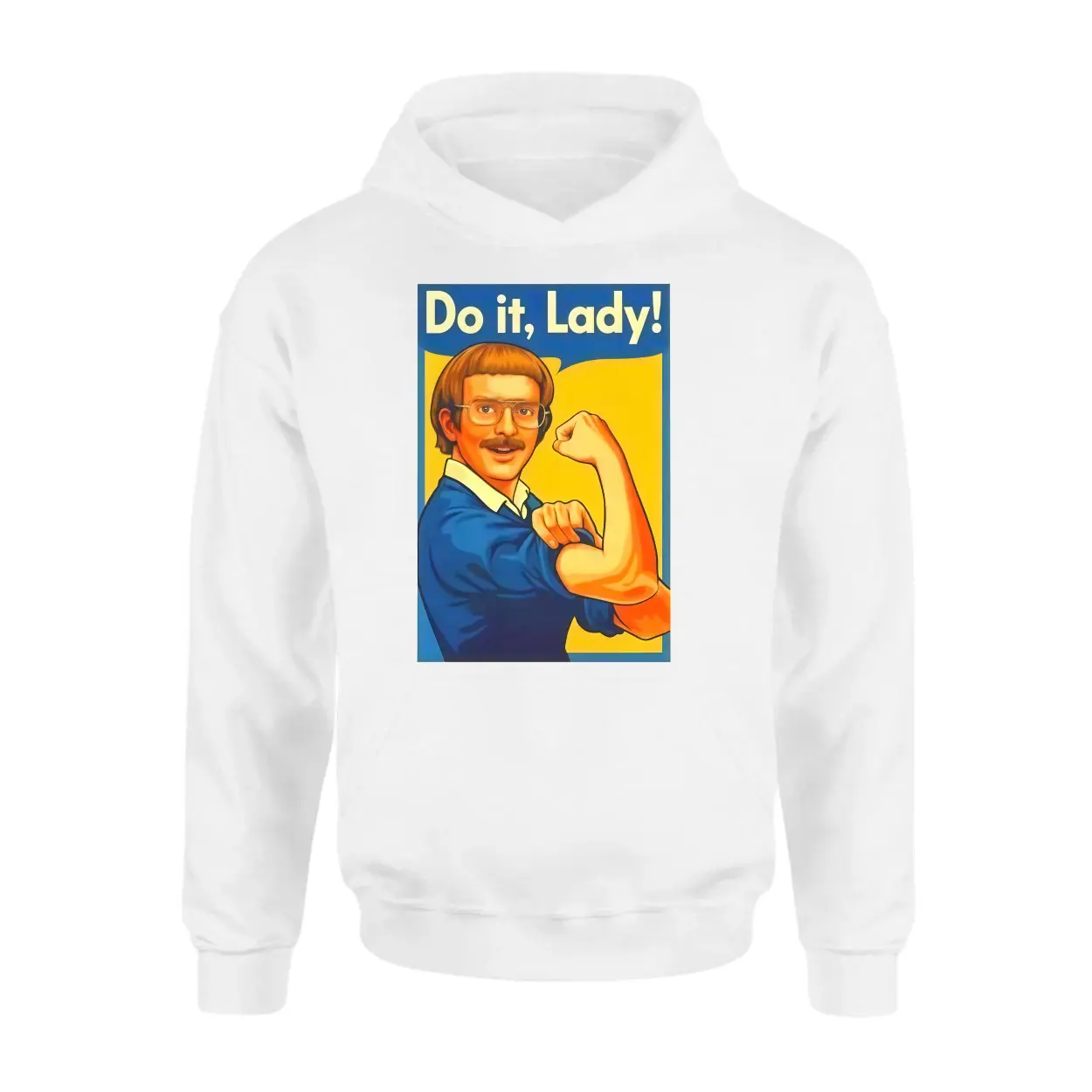 Do It Lady Funny Parody Retro Poster Graphic T Shirt 2