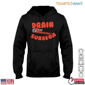 Drain Surgeon T Shirt Plumbing Humor With Pipe Wrench Graphic 4 1.jpg