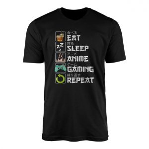 Eat Sleep Anime Gaming Repeat Graphic T Shirt 1 1.jpg