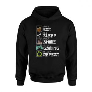 Eat Sleep Anime Gaming Repeat Graphic T Shirt 2 1.jpg