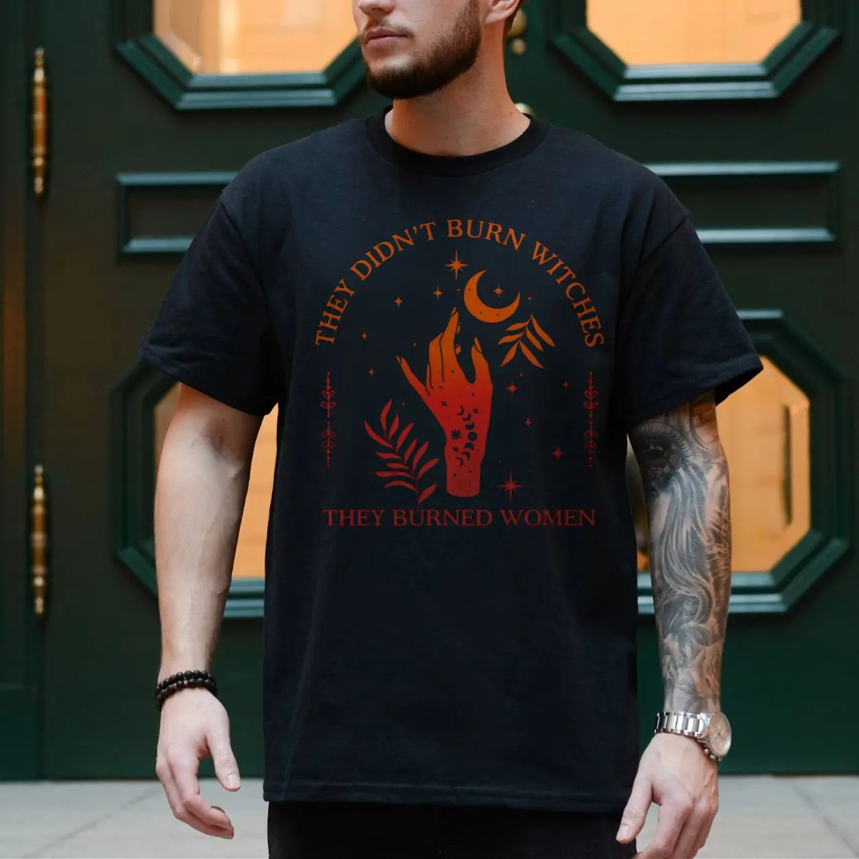 Empowered Feminist Witchcraft Graphic T-Shirt 4 Empowered Feminist Witchcraft Graphic T Shirt 4 1.jpg
