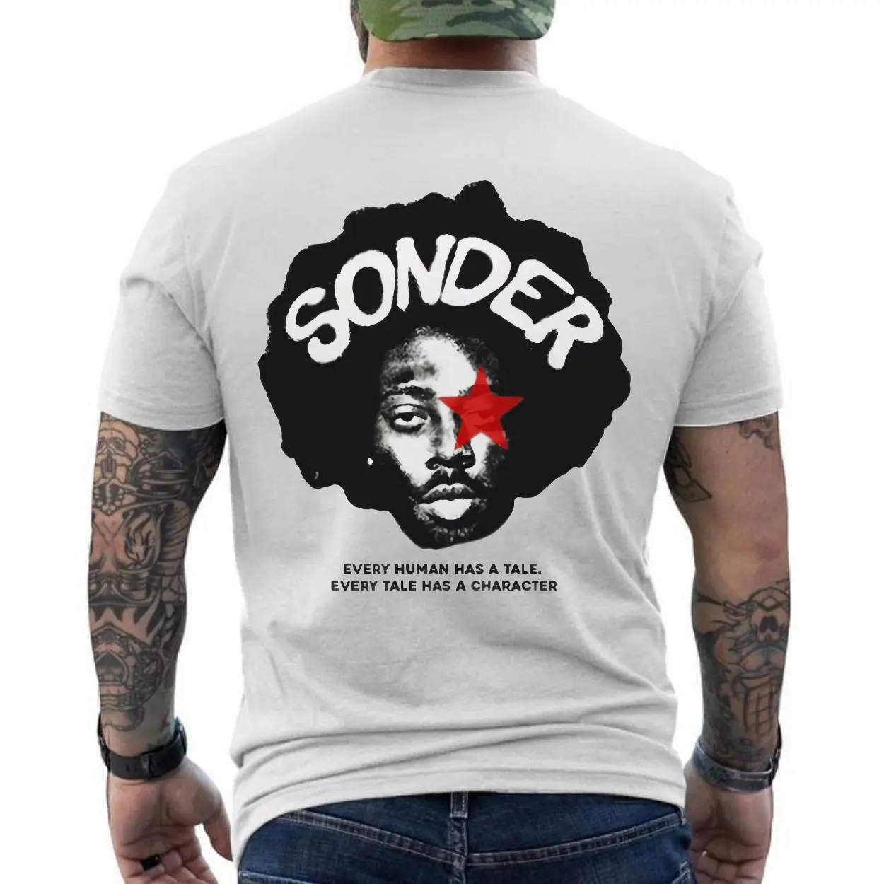 Every Human Has a Tale Sonder Quote Afro Art Graphic Tee 6 Every Human Has a Tale Sonder Quote Afro Art Graphic Tee 6 1.jpg