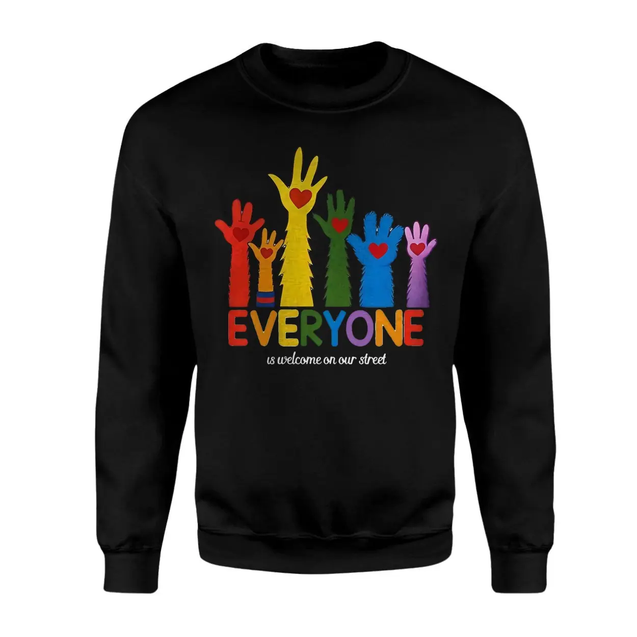 Everyone Is Welcome On Our Street Diverse T Shirt 3 1.jpg