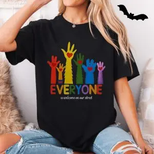 Everyone Is Welcome On Our Street Diverse T-Shirt 11 Everyone Is Welcome On Our Street Diverse T Shirt 5 1.jpg