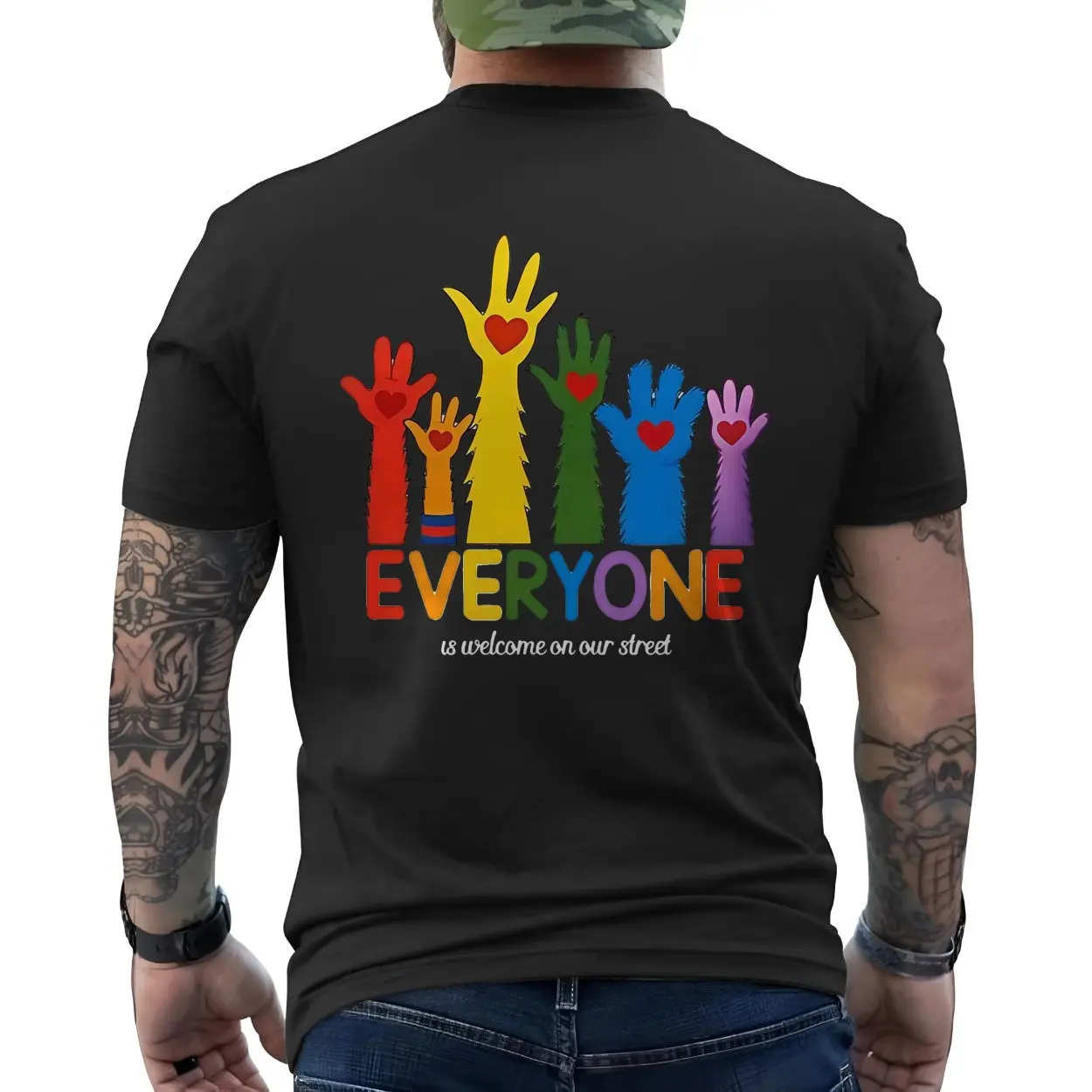 Everyone Is Welcome On Our Street Diverse T Shirt 6 1.jpg