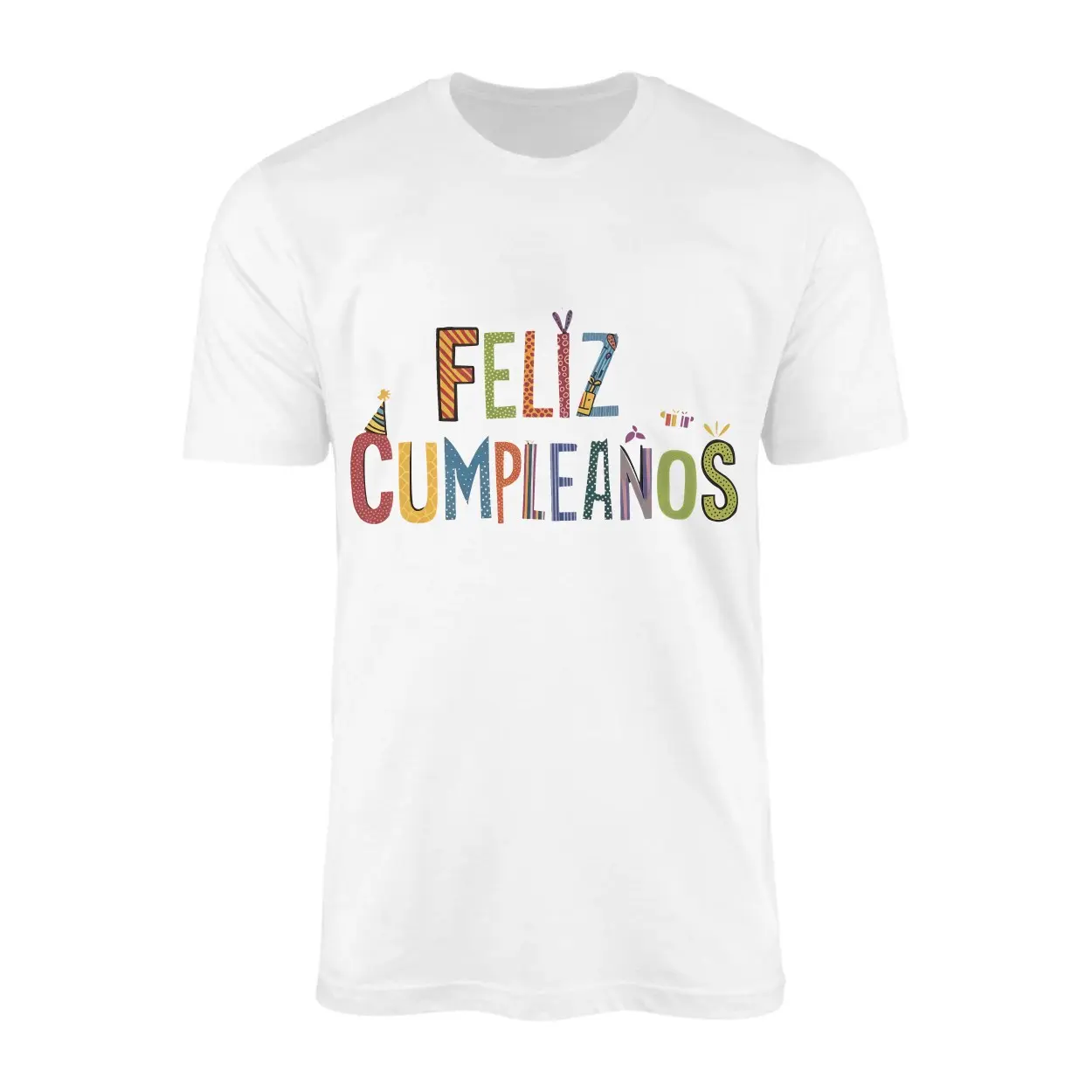 Feliz Cumpleaños Colorful Birthday Party T-Shirt 1 Feliz Cumpleanos Colorful Birthday Party T Shirt 1 1.jpg