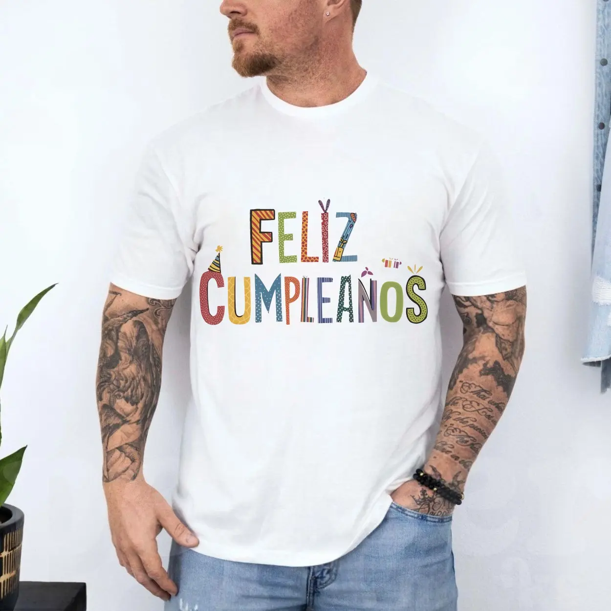 Feliz Cumpleaños Colorful Birthday Party T-Shirt 4 Feliz Cumpleanos Colorful Birthday Party T Shirt 4 1.jpg